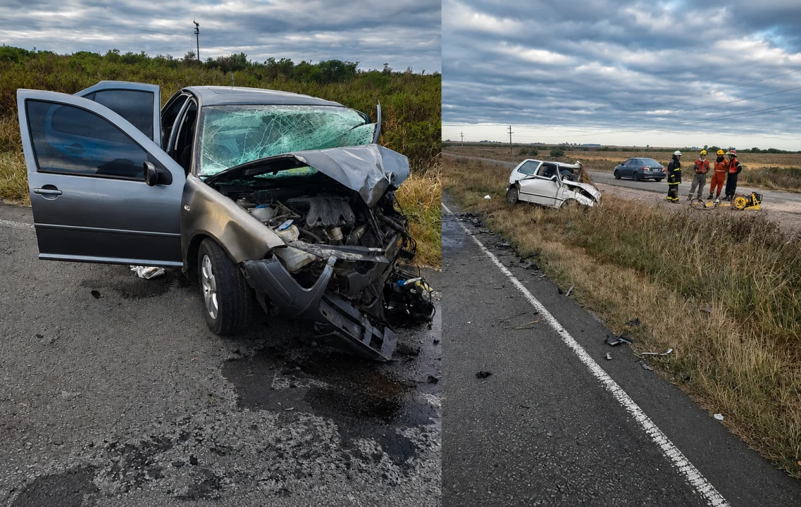 Trágico choque frontal sobre Ruta 18 dejó una persona fallecida