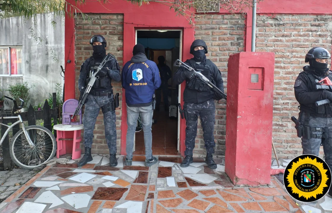 Allanamiento por narcomenudeo en Bovril: secuestraron drogas y un hombre quedó detenido