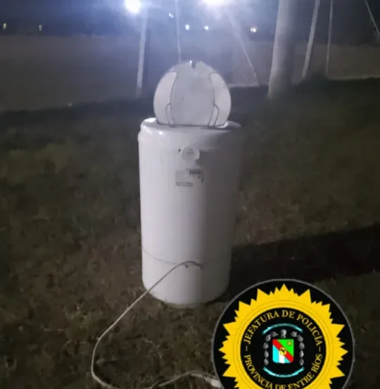 Interceptan a un hombre con un secarropas de dudosa procedencia