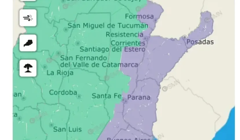 Advierten sobre la presencia de bancos de niebla en toda la provincia este lunes