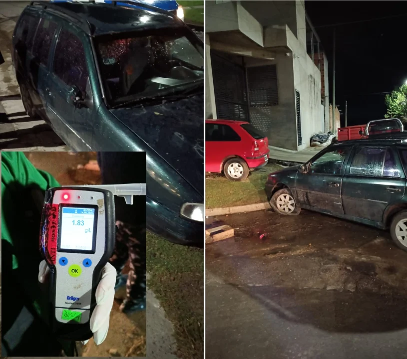 Interceptaron a un conductor alcoholizado tras una peligrosa maniobra en la vía pública