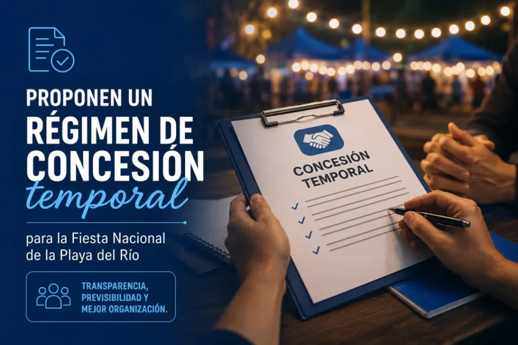 Proponen crear un régimen de concesión para la organización de la Fiesta Nacional de la Playa