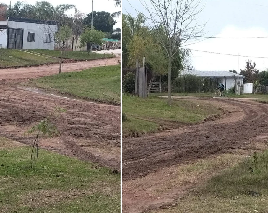 Vecinos de Planta Emisora reclaman la finalización de obras y denuncian calles intransitables