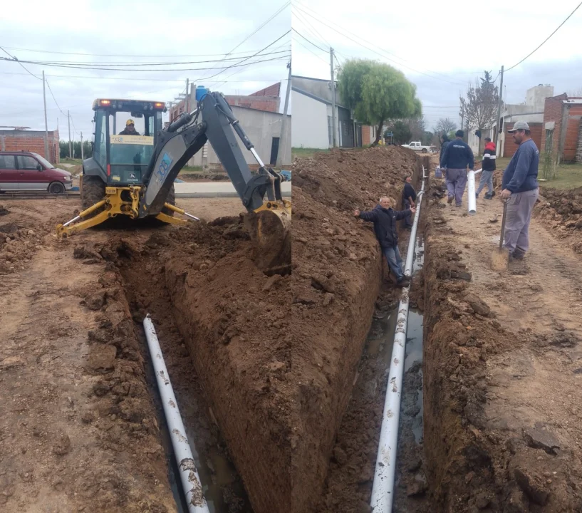 Finalizaron obras para la nueva red de cloacas en Barrio La Rural