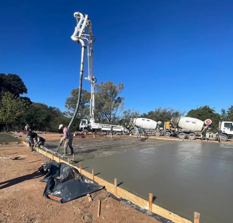 Avanza la construcción del playón en el relleno sanitario