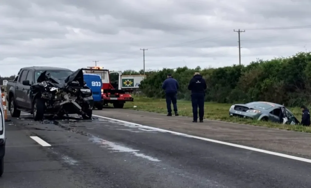 Gualeguaychú policiales: Trabajan en un siniestro vial sobre la Ruta Nacional 14