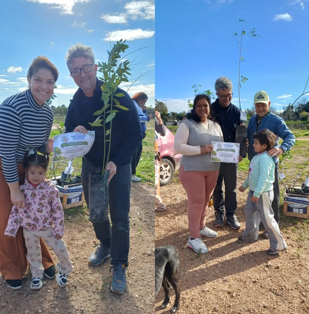 Jornada de arbolado comunitario en el Barrio 100 Viviendas