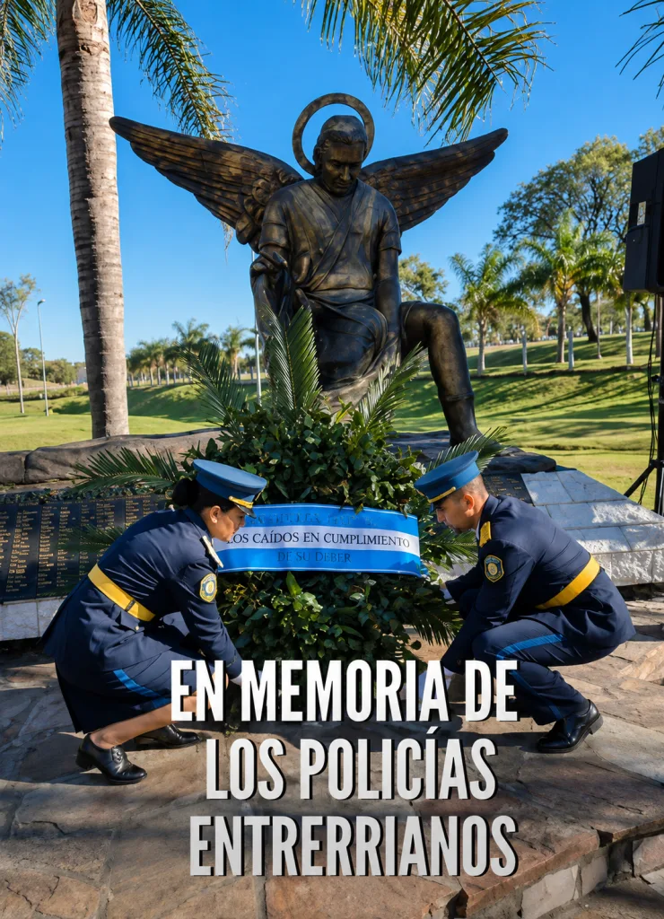 La Policía de Entre Ríos conmemoró el Día del Policía Caído en Cumplimiento del Deber