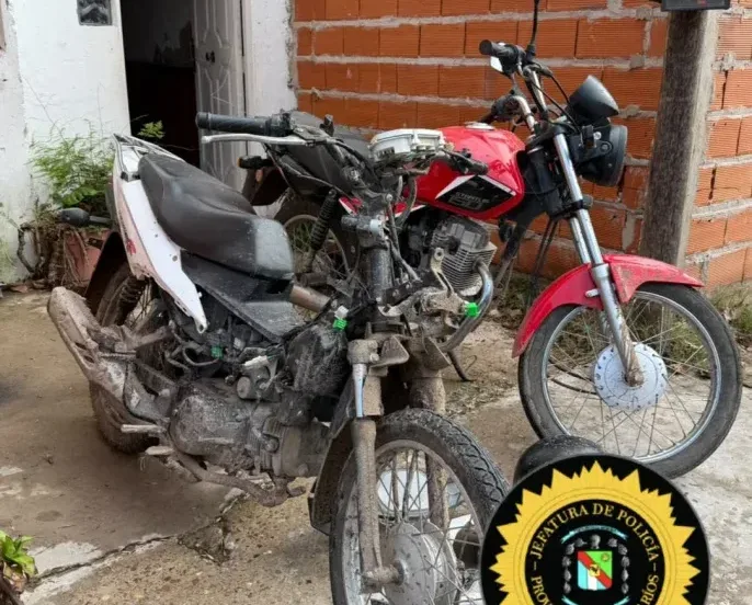 Recuperaron dos motos robadas y detuvieron a un joven con antecedentes por robo de motovehículos