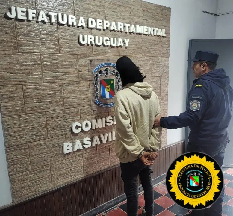Detuvieron en Basavilbaso a un hombre que estaba prófugo y había sido declarado en rebeldía