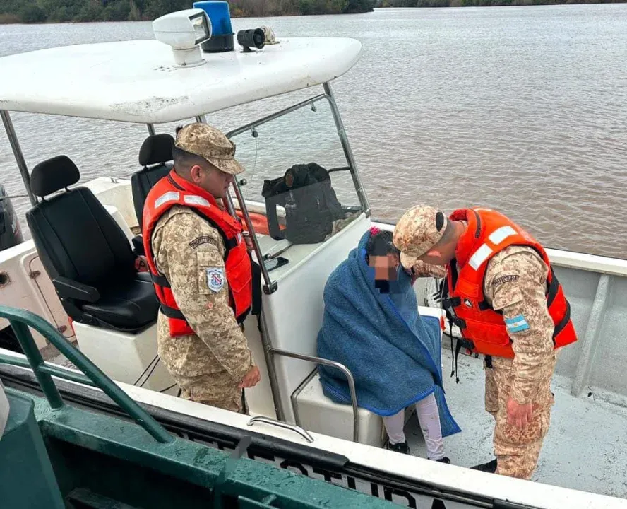 Concepción del Uruguay: Prefectura rescató a una mujer que pedía auxilio en las aguas del río Uruguay