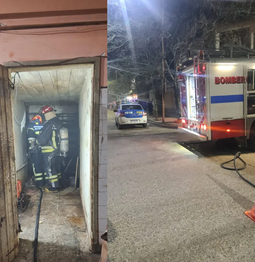 Principio de incendio en una panadería de Concepción del Uruguay