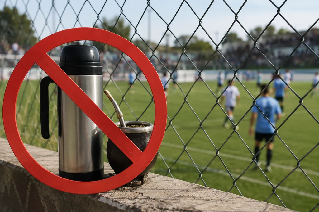 Prohibieron el ingreso con termos y mates a las canchas de Concepción del Uruguay tras el ataque a un árbitro