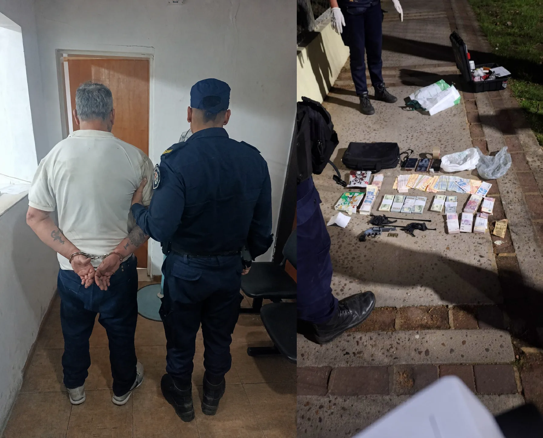 Tres delincuentes asaltaron, maniataron y amenazaron con armas de fuego a una familia