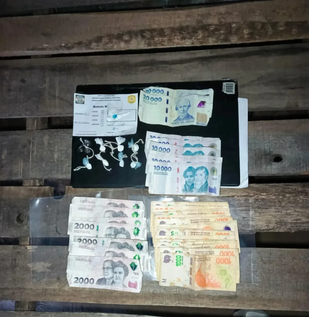 Cuatro allanamientos simultáneos en Concordia: un detenido y cocaína fraccionada