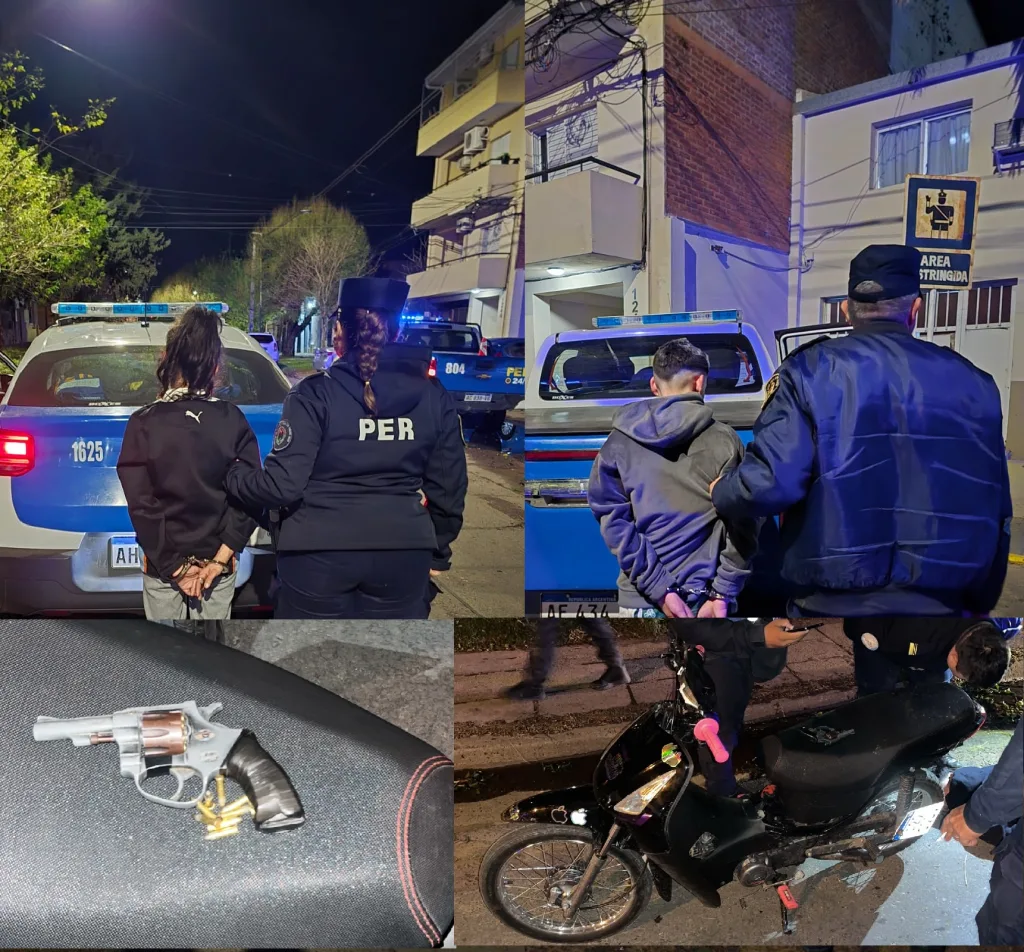 Dos adolescentes detenidos tras una persecución: secuestraron un arma, dos motos y $490 mil