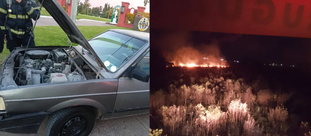 Bomberos asistieron a dos incendios durante la tarde en Concepción del Uruguay