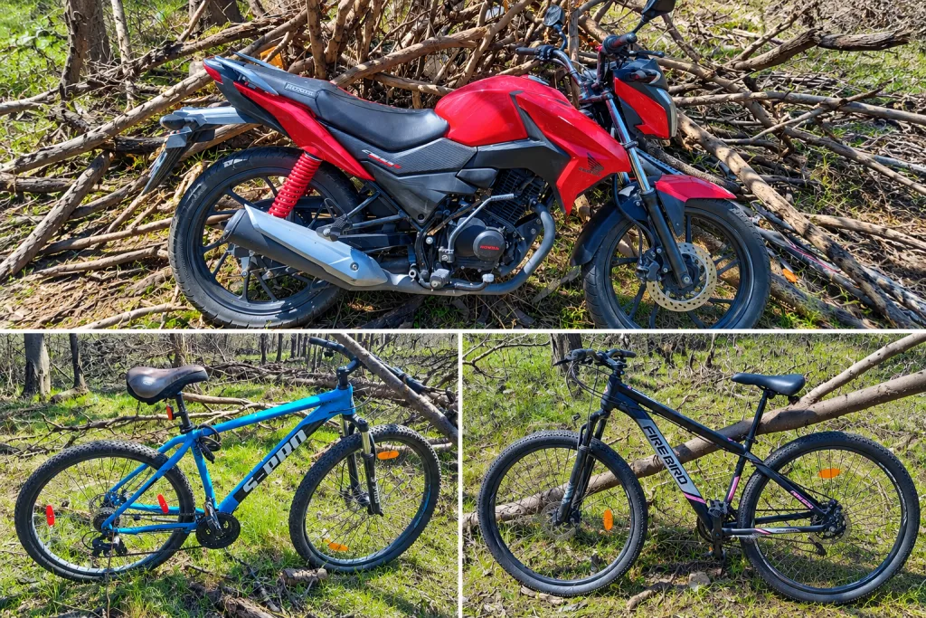 Recuperaron una moto y dos bicicletas robadas tras seguir las cámaras
