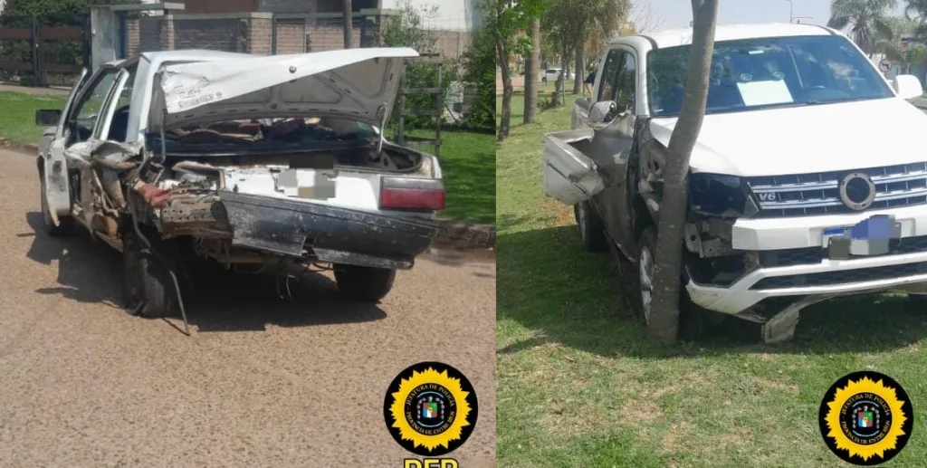 Choque entre una Amarok y un Renault 9 en San Salvador: no hubo heridos