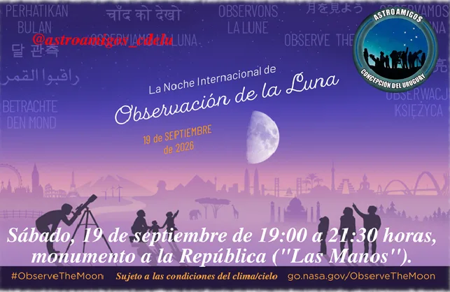 Noche Internacional para Observar la Luna: una invitación para disfrutar del cielo en “Las Manos”