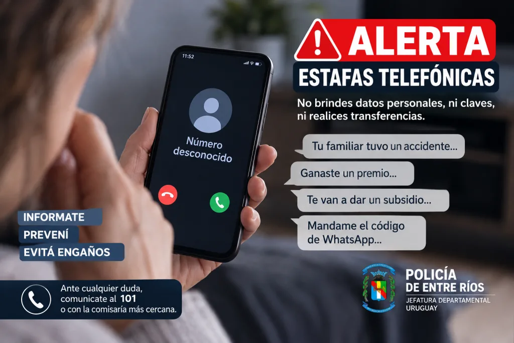 Alerta por intentos de estafas telefónicas: advierten a la población