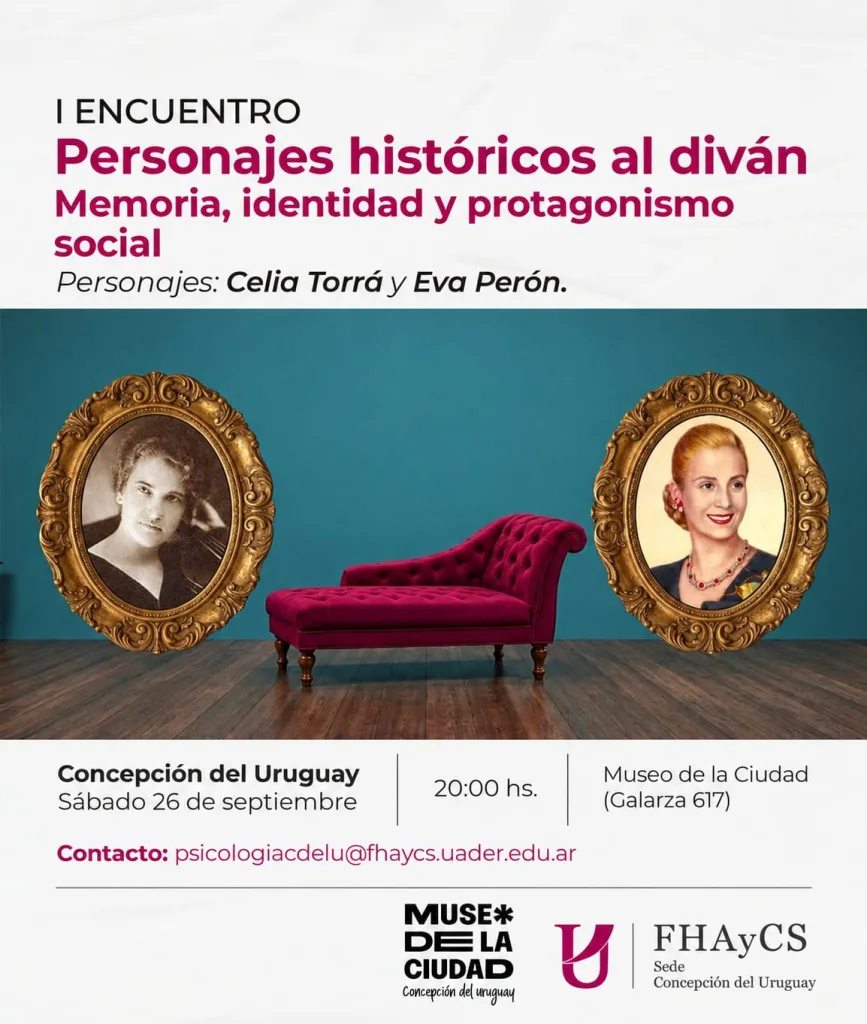 “Personajes históricos al diván”: Historia y Psicología dialogarán con la cultura