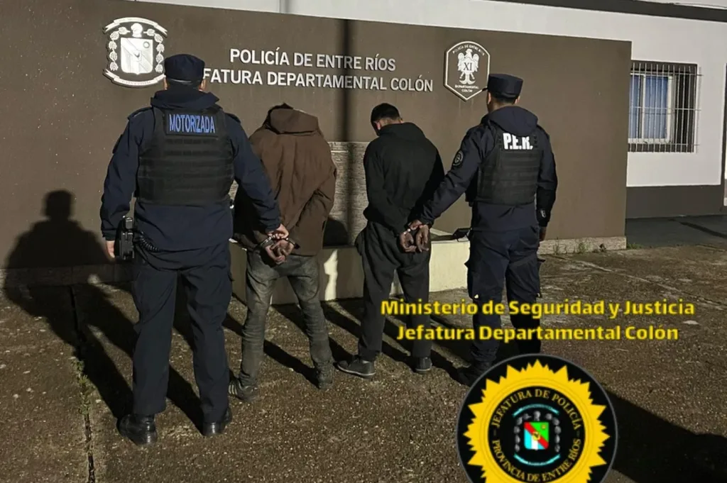 Colón: dos hombres aprehendidos tras robar cables y un tercero investigado por su comercialización