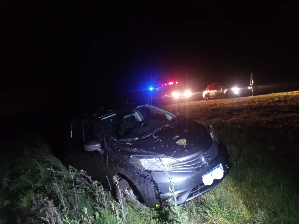 Despiste en la Ruta 12: una joven perdió el control del auto bajo una intensa lluvia