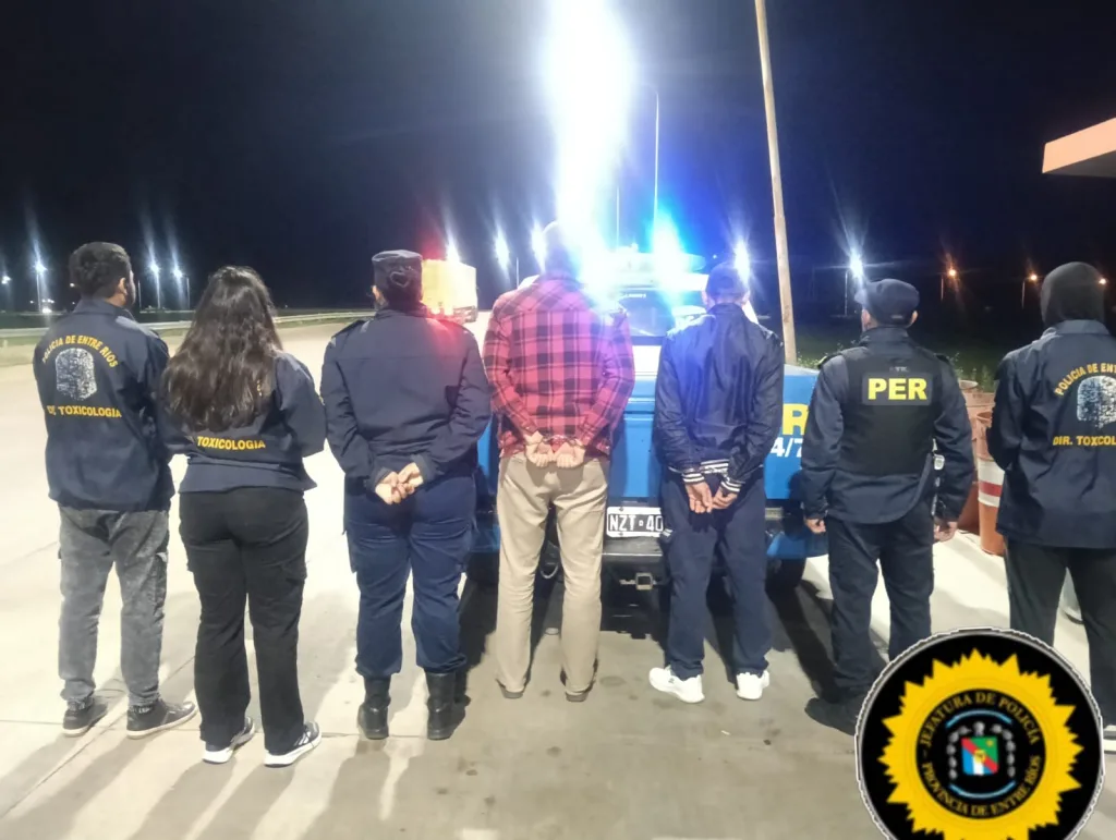 Dos procedimientos antidrogas en Federación: detuvieron a dos hombres y secuestraron más de cinco kilos de marihuana