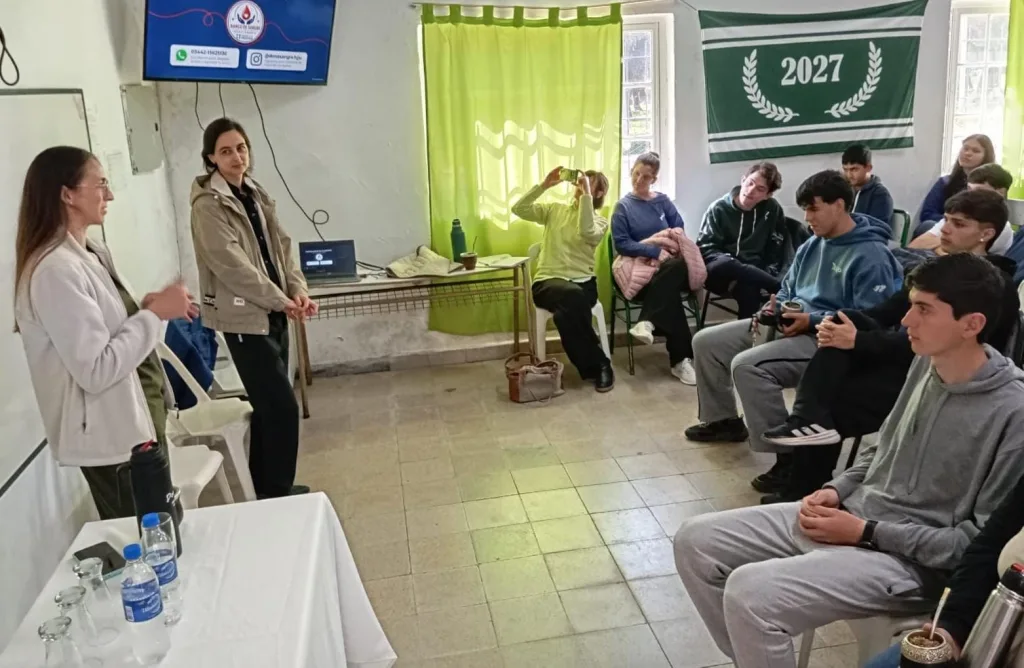 El Banco de Sangre del Hospital Urquiza brindó una charla educativa en San Justo