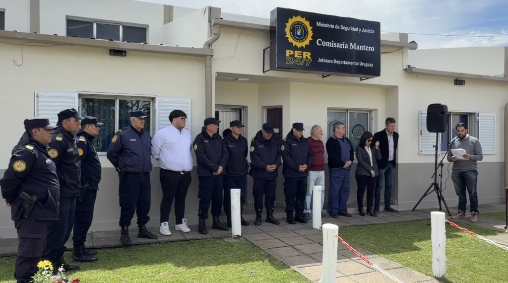 Villa Mantero: renovaron la comisaría y homenajearon a la Oficial Principal Adriana Borche