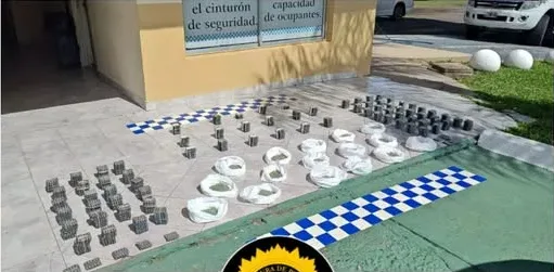 Ruta 14: encontraron más de 38.000 pastillas ocultas en un auto y detuvieron a dos hombres
